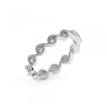 Inel Verigheta Eternity cu Diamante de 0.31ct