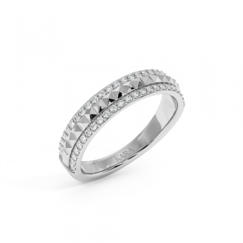 Inel/Verigheta Semi Eternity cu Diamante de 0.32 ct