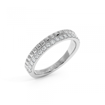 Inel/Verigheta Semi Eternity cu Diamante de 0.33 ct
