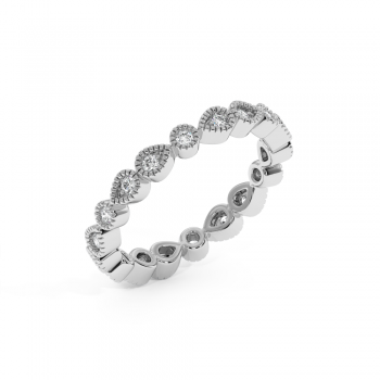 Inel Verigheta Eternity cu Diamante de 0.34ct 