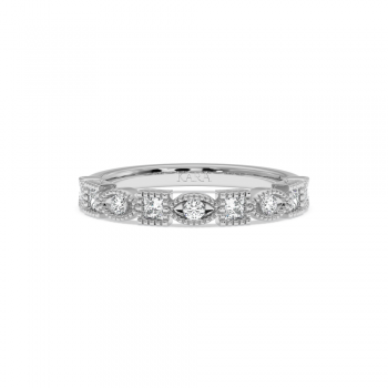 Inel/Verigheta Semi Eternity cu Diamante de 0.39 ct