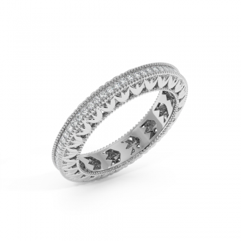 Inel Verigheta Eternity cu Diamante de 0.3ct