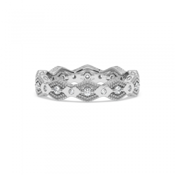 Inel Verigheta Eternity cu Diamante de 0.3ct