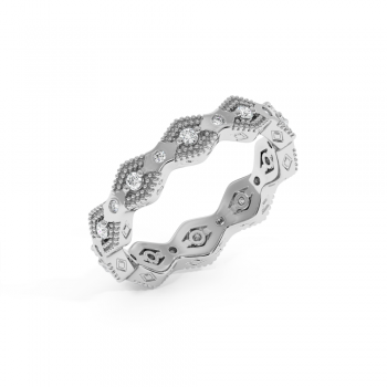 Inel Verigheta Eternity cu Diamante de 0.3ct