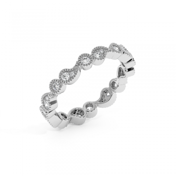 Inel Verigheta Eternity cu Diamante de 0.45ct