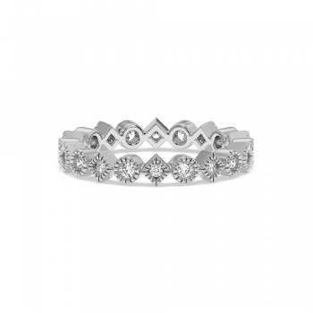 Inel Verigheta Eternity cu Diamante de 0.45ct