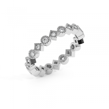 Inel Verigheta Eternity cu Diamante de 0.45ct