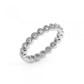 Inel Verigheta Eternity cu Diamante de 0.52ct 