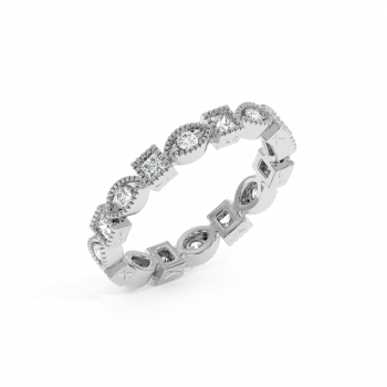 Inel Verigheta Eternity cu Diamante de 0.78ct