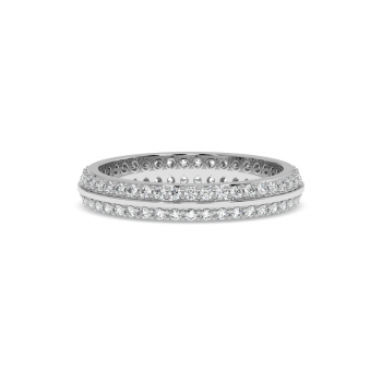 Inel Verigheta Eternity cu Diamante de 0.7ct