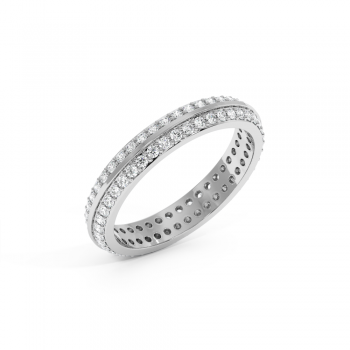 Inel Verigheta Eternity cu Diamante de 0.7ct