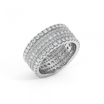 Inel Verigheta Eternity cu Diamante de 2.66ct