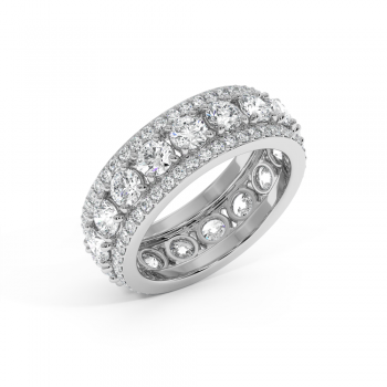 Inel Verigheta Eternity cu Diamante de 3.66ct