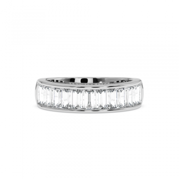 Inel Verigheta Semi Eternity cu Diamante Baget cut de 1.43 ct