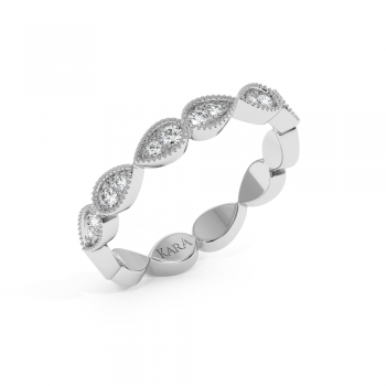 Inel Verigheta Semi Eternity cu Diamante de 0.22 ct