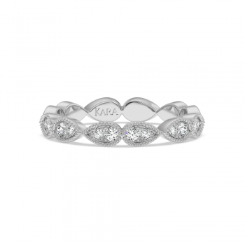 Inel Verigheta Semi Eternity cu Diamante de 0.22 ct