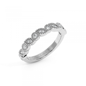 Inel Verigheta Semi Eternity cu Diamante de 0.28ct