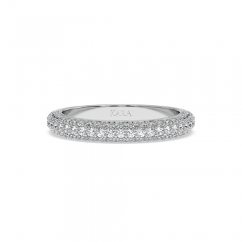 Inel Verigheta Semi Eternity cu Diamante de 0.70ct