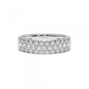 Inel Verigheta Semi Eternity cu Diamante de 0.82ct