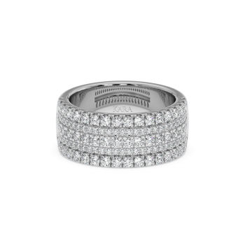 Inel Verigheta Semi Eternity cu Diamante de 1.18ct