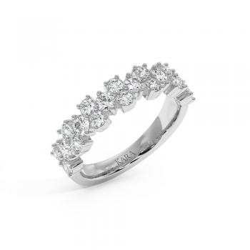 Inel Verigheta Semi Eternity cu Diamante de 1.30 ct