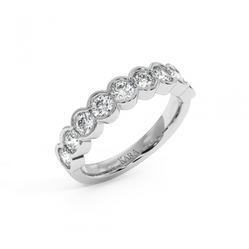 Inel Verigheta Semi Eternity cu Diamante de 1.35 ct