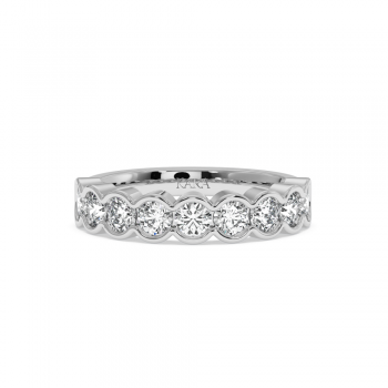 Inel Verigheta Semi Eternity cu Diamante de 1.35 ct