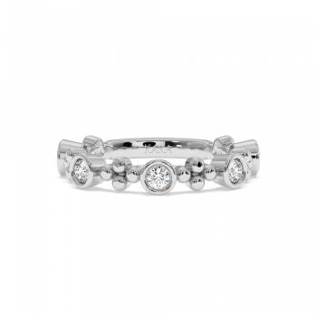 Inel Verigheta Semi Eternity cu Diamante de 0.29ct