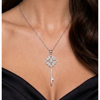 Pandantiv cheita cu Diamante de 0.53 ct