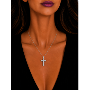 Pandantiv Cross cu Diamante de 0.33 ct