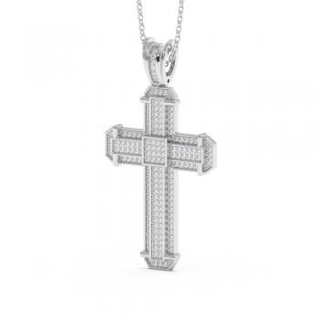 Pandantiv Cruciulita cu Diamante 0.48ct