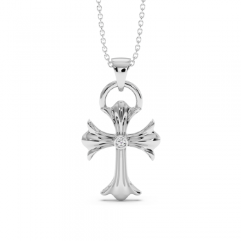 Pandantiv Cruciulita cu Diamante de 0.03ct