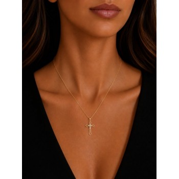 Pandantiv Cruciulita cu Diamante de 0.05ct