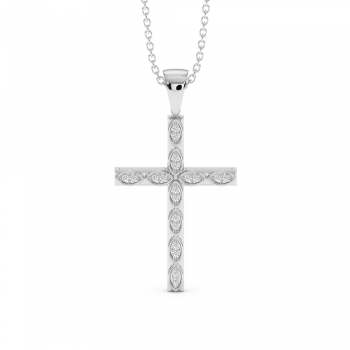 Pandantiv Cruciulita cu Diamante de 0.10ct