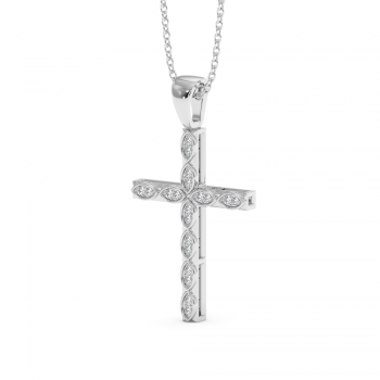 Pandantiv Cruciulita cu Diamante de 0.10ct