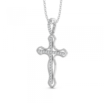 Pandantiv Cruciulita cu Diamante de 0.15ct