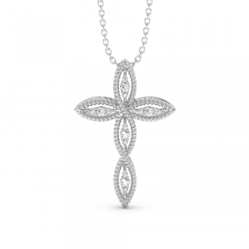 Pandantiv Cruciulita cu Diamante de 0.15ct