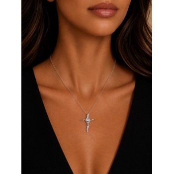 Pandantiv Cruciulita cu Diamante de 0.16 ct