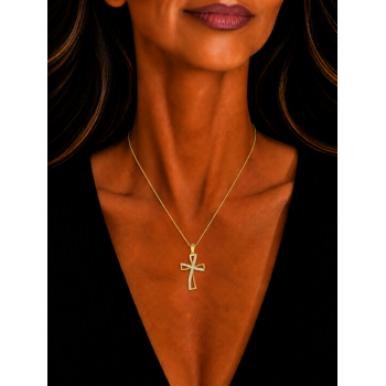 Pandantiv Cruciulita cu Diamante de 0.16ct