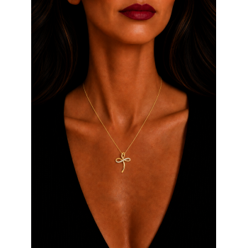 Pandantiv Cruciulita cu Diamante de 0.16ct