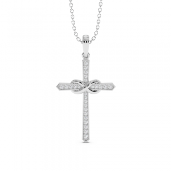 Pandantiv Cruciulita cu Diamante de 0.17ct