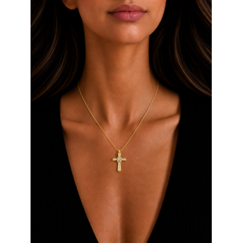 Pandantiv Cruciulita cu Diamante de 0.20ct