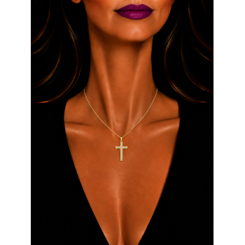 Pandantiv Cruciulita cu Diamante de 0.22ct