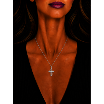 Pandantiv Cruciulita cu Diamante de 0.22ct
