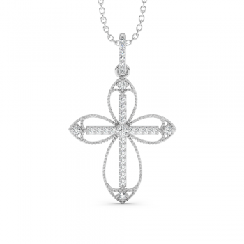 Pandantiv Cruciulita cu Diamante de 0.22ct