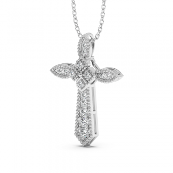 Pandantiv Cruciulita cu Diamante de 0.23ct