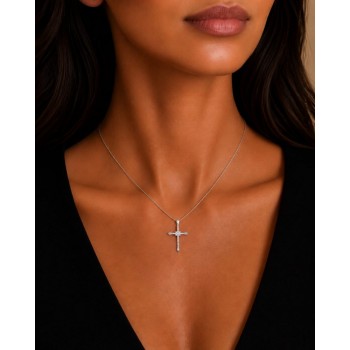 Pandantiv Cruciulita cu Diamante de 0.25ct
