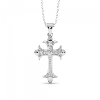 Pandantiv Cruciulita cu Diamante de 0.25ct