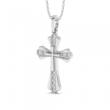 Pandantiv Cruciulita cu Diamante de 0.26ct