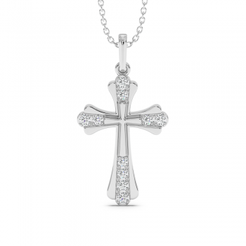 Pandantiv Cruciulita cu Diamante de 0.26ct